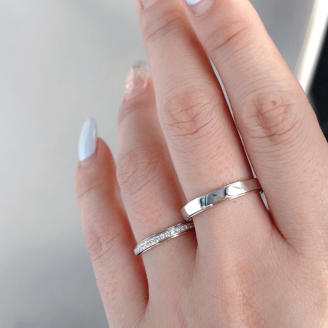 Nhẫn cưới kim cương vẻ đẹp của tình yêu CNC008