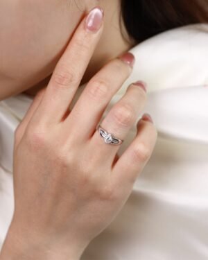 Nhẫn đính hôn kim cương âm 6 chấu NN029